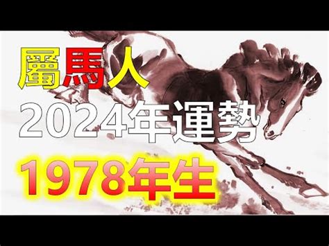 2024屬馬運勢1978|1978年的属马人2024年全年运势及每月运势详解